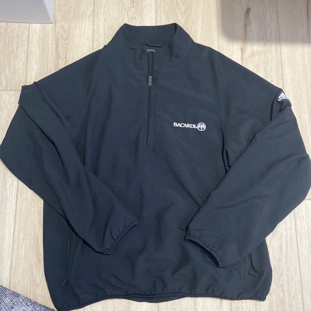 Adidas Bacardi labeled climaproof wind jacket 1/4 zip